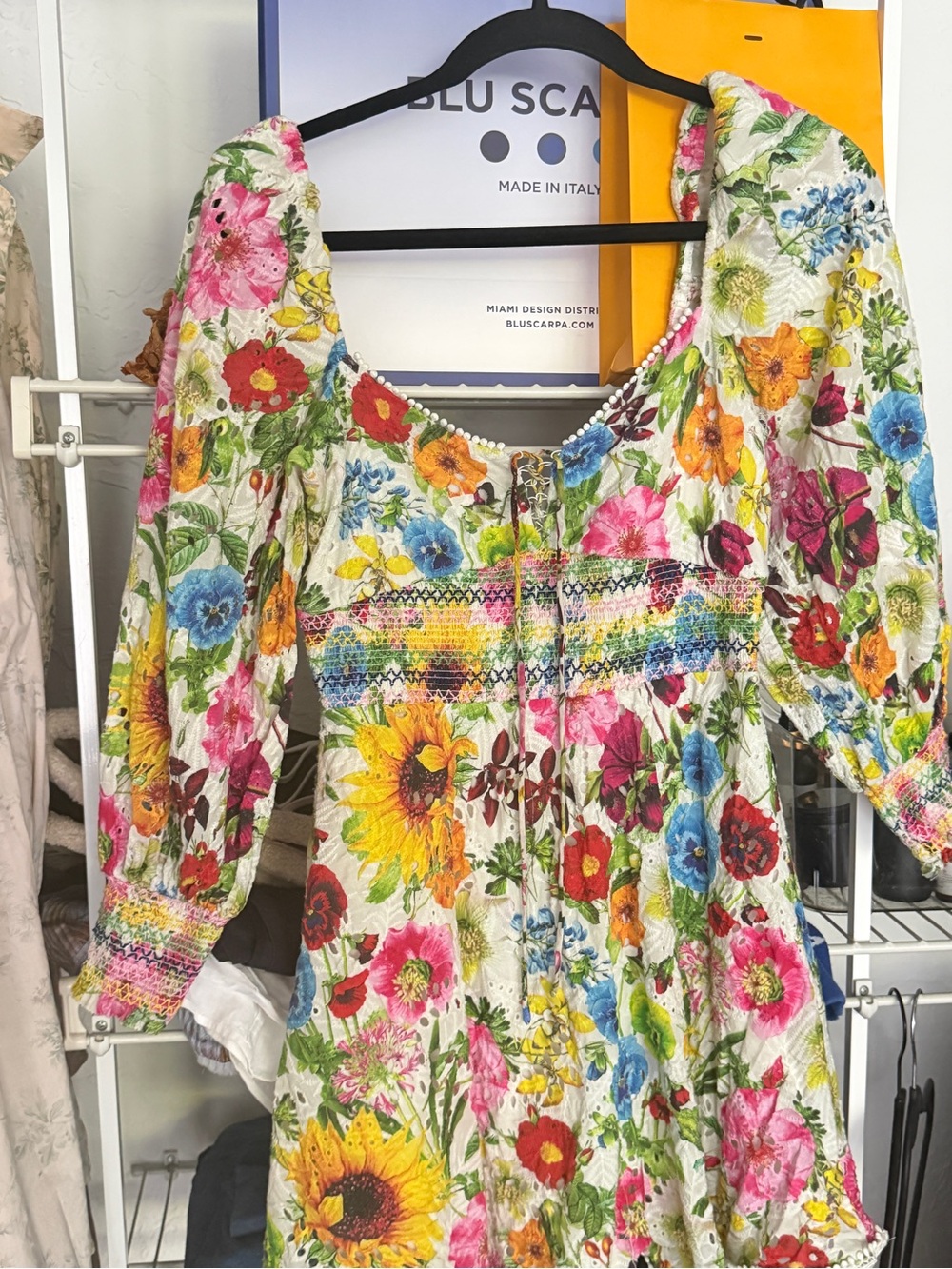 Alice + Olivia Floral Puff-Sleeve Women’s dress - Multicolor